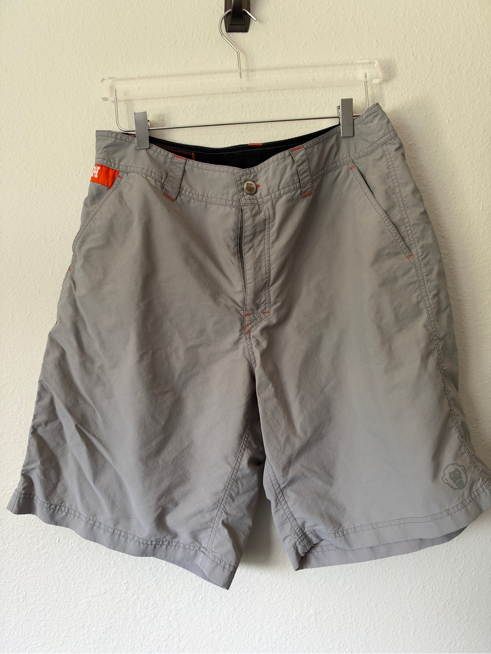 Howler Brothers Shorts Men's 36 Cool Iron Gray‎ Hybrid Quick Dry Nylon Ripstop